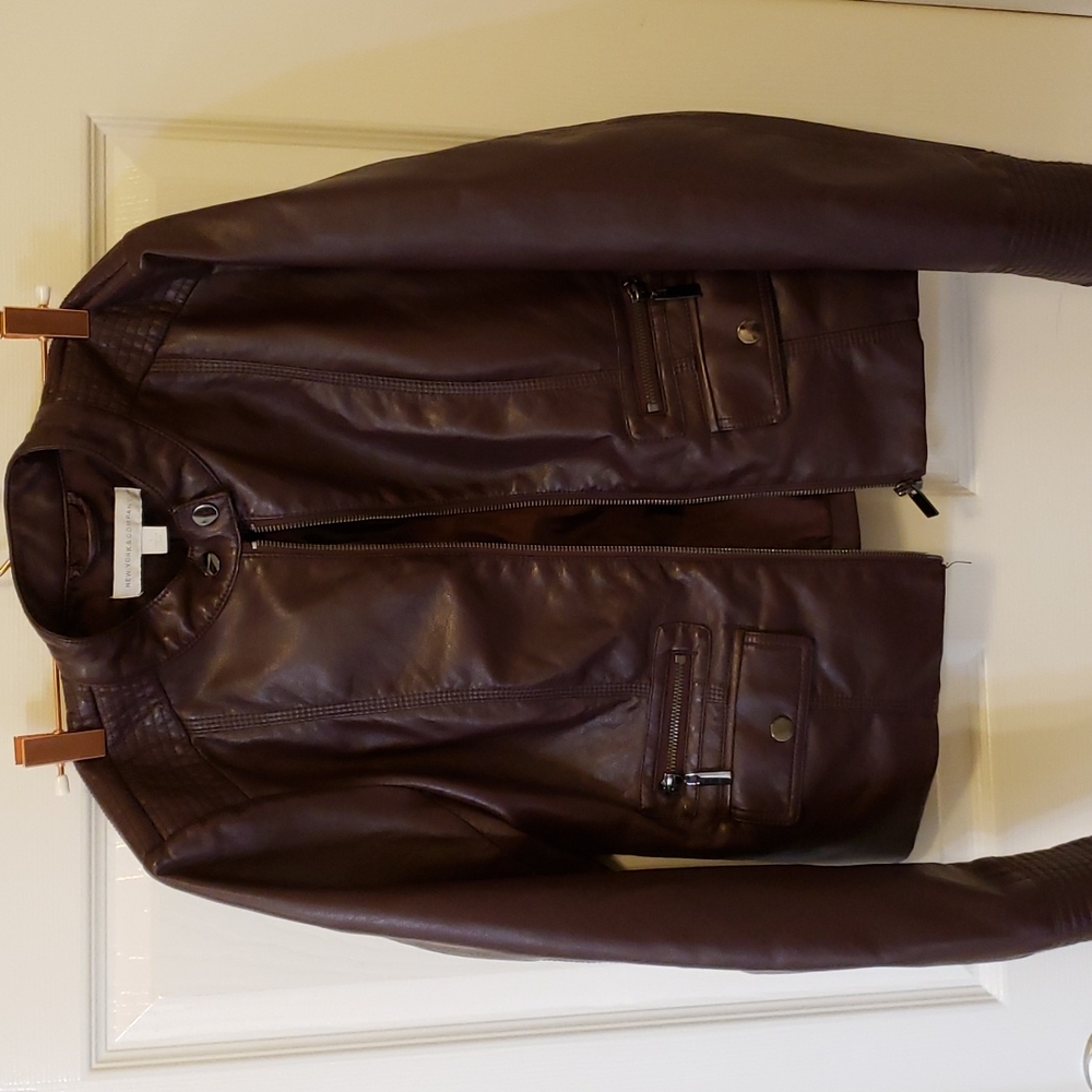 Leather jacket New York & Company